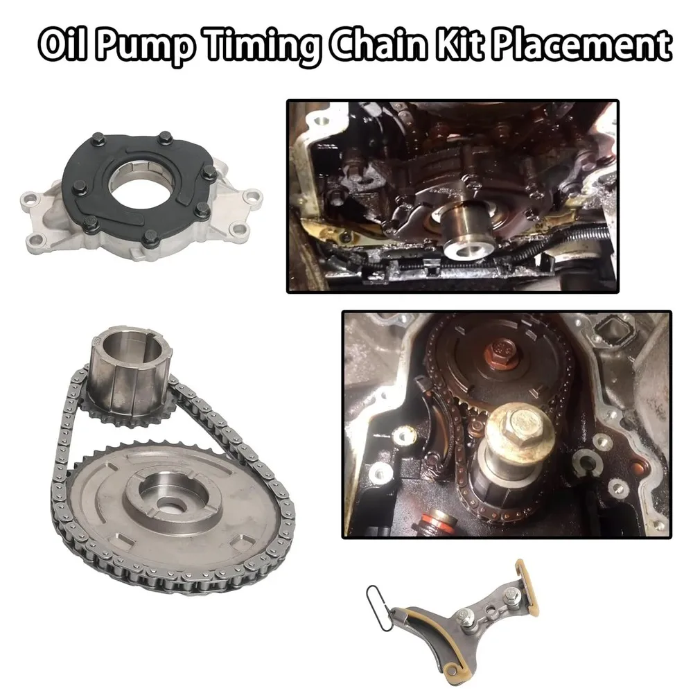 12556582 12626407 TCS45993 12696357 مجموعة سلسلة توقيت مضخة الزيت 12586665 لـ 2007-2013 تشيفي جي إم سي كاديلاك بويك 4.8 5.3 6.0 6.2L