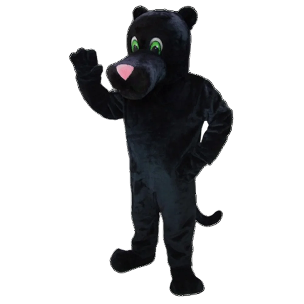 Panther Mascot Costume Deluxe Adult Size Forest Wild Animal Black Panther Cosply Costume Carnival Mascotte Mascota Suit SW1077