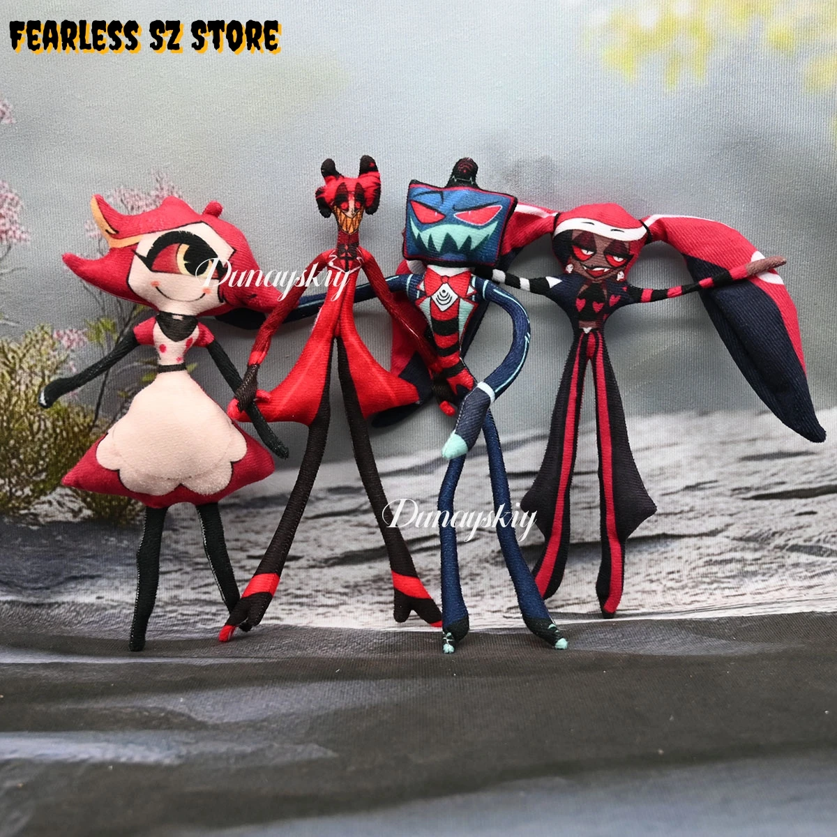 28 سنتيمتر Vox Alastor Vel Niffty أنيمي تأثيري الأجهزة الطرفية قصيرة أفخم وسادة محشوة تحصيل نموذج طفل هدية