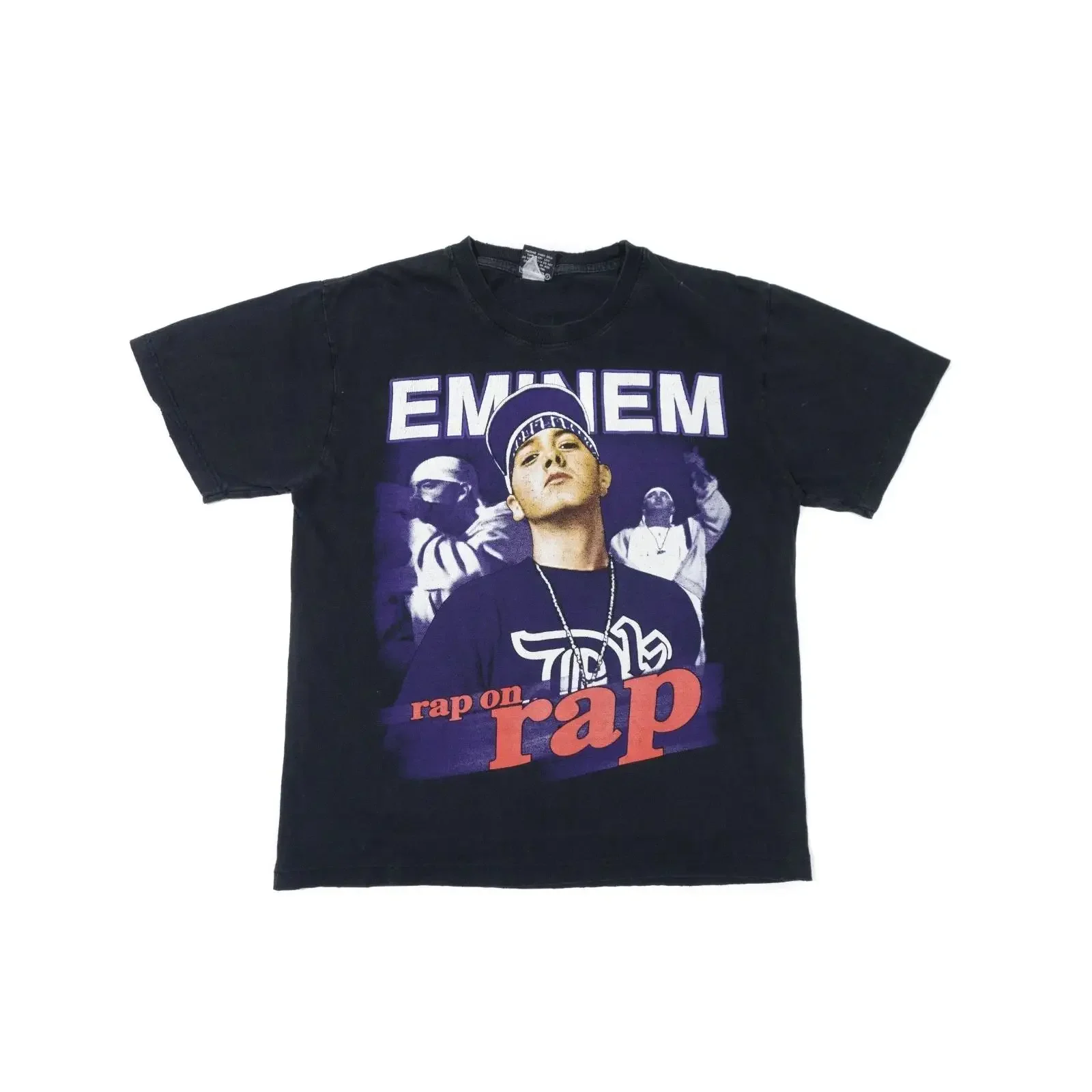 Eminem 2000s D12 'Rap on Rap' The Show T Shirt Y2K vintage Washed Stretched designer clothes Top For Everyday Wear Stylish