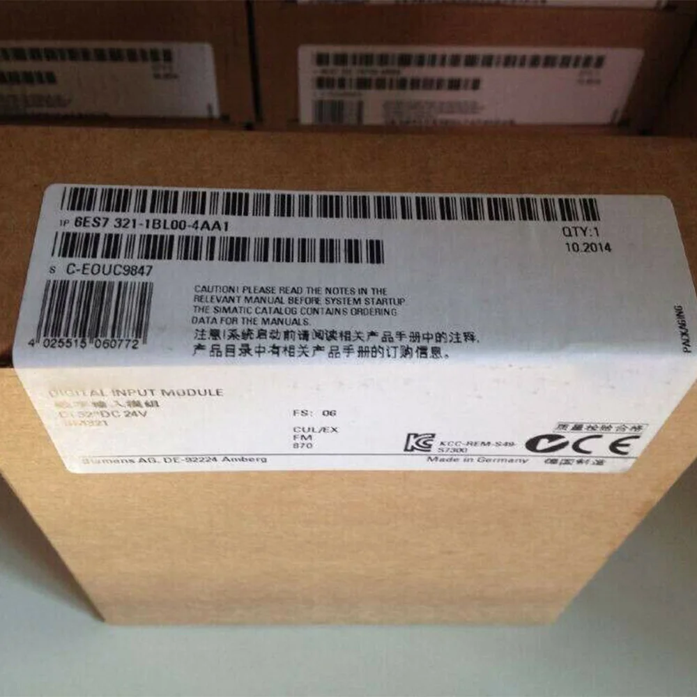 

Brand New For Siemens 6ES7 321-1BL00-4AA1 6ES7321-1BL00-4AA1 Control Module in Box Sealed