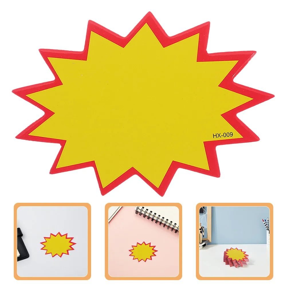 

400Pcs Rewriteable Price Labels Reusable Burst Star Tags for Supermarkets Clear Visible Pricing Signs for Store Retail