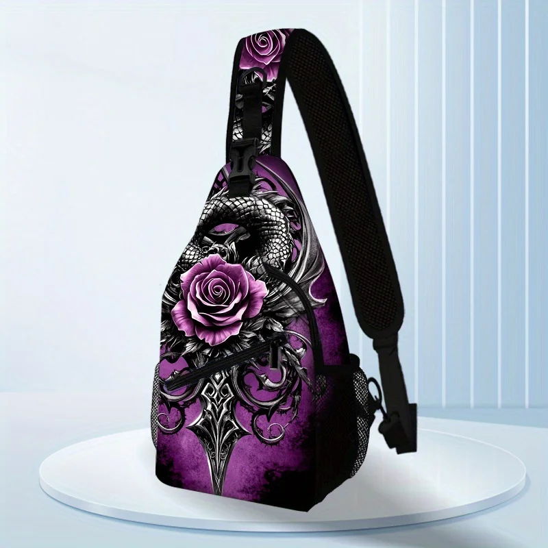 Dragon Beauty Running Sports Waist Crossbody Women'S Men'S Fashion Shoulder Bag Backpack Casual Chest Bag