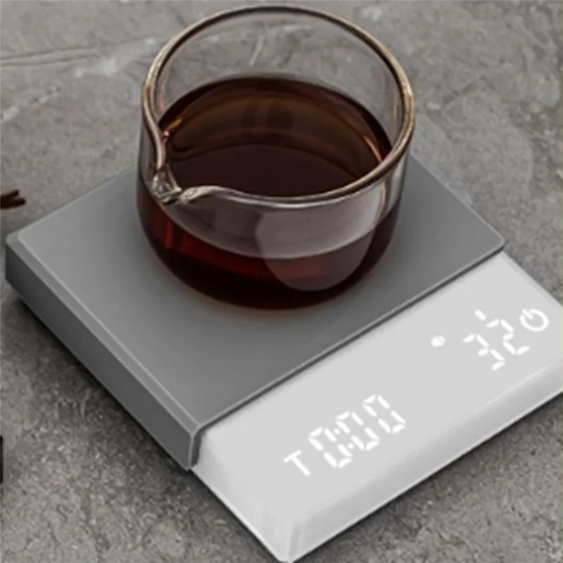 

CHCH Mini Electronic Coffee Scale With Timer Touch Sensor LED Screen Espresso Mini Smart Timer