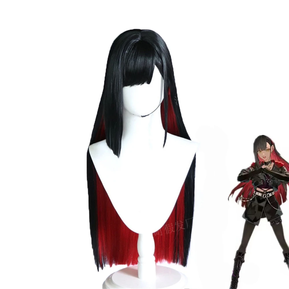 Wysokiej jakości peruka cosplay Shiraishi An, długa 70 cm, niebieski gradient, kręcone, odporne na ciepło włosy syntetyczne, peruki na imprezę + czepek pod perukę