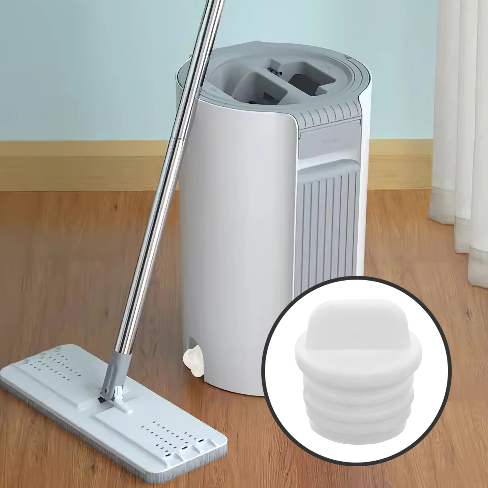 

2pcs Mop Bucket Stopper Rubber Drain Plug Outlet Anti-leak Sealing Plugs Mopping Accessories Convenient Home Use