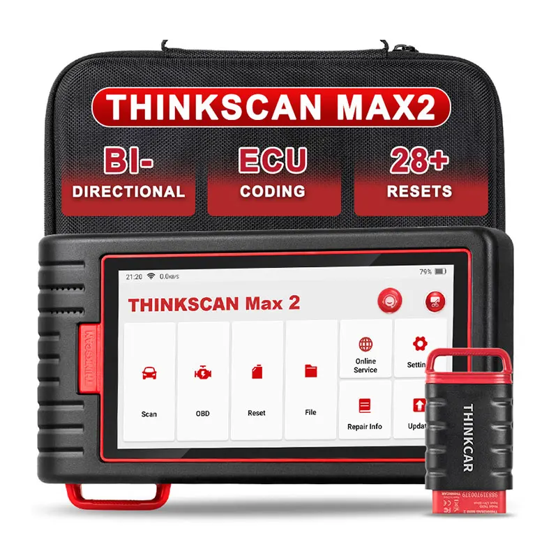 THINKCAR ThinkScan Max 2 Full System DiagnosticTools OBD2 Scanner 28 Reset Active Test PK CRP909 ThinkTool mini