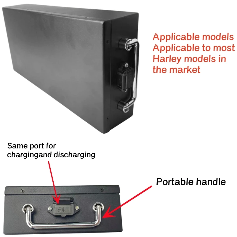 Imagem -06 - Harley-bateria de Lítio Impermeável para Carro Elétrico Scooter Dobrável Bicicleta 60v 30ah 2000w 67.2v 2a Cha 18650