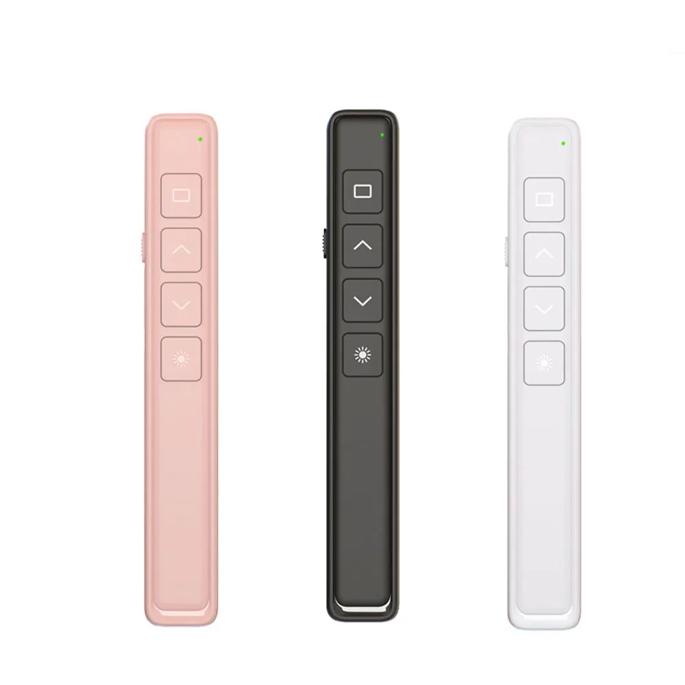 PPT Laser Flip Pen Office Teaching Projector Presentation Remote Control 2.4GHz Wireless Presentation Clicker USB PPT Flip Pen