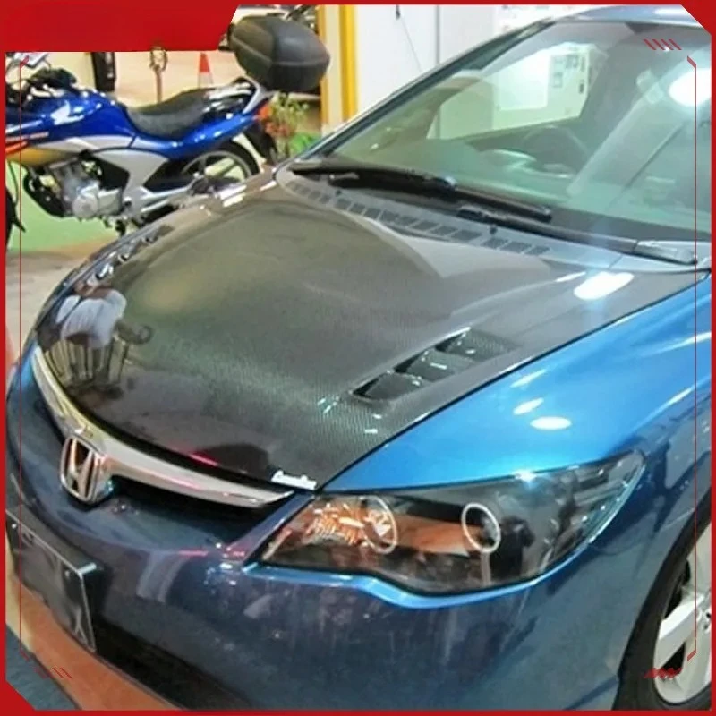 SAAR Compatible with Honda Civic FD2R Carbon Fiber Modification Infinite Mugen Engine Cover Front Engine Cover