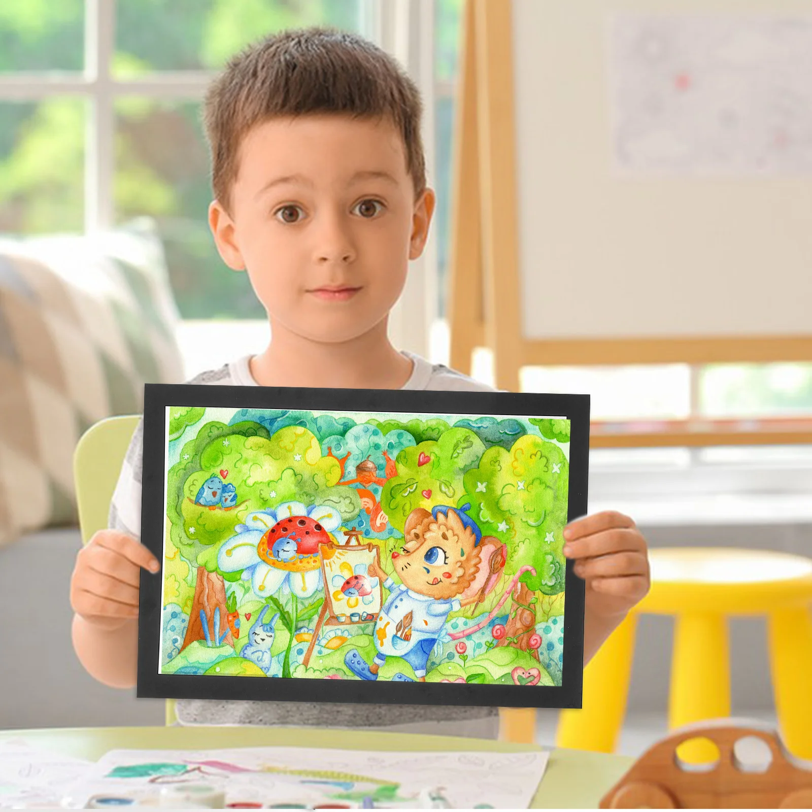 ورق بطاقات فارغ 10 أوراق سميكة ورق رسم DIY بها بنفسك الحرفية رسم اللوحة كرتون السلس الفن صنع الورق المقوى