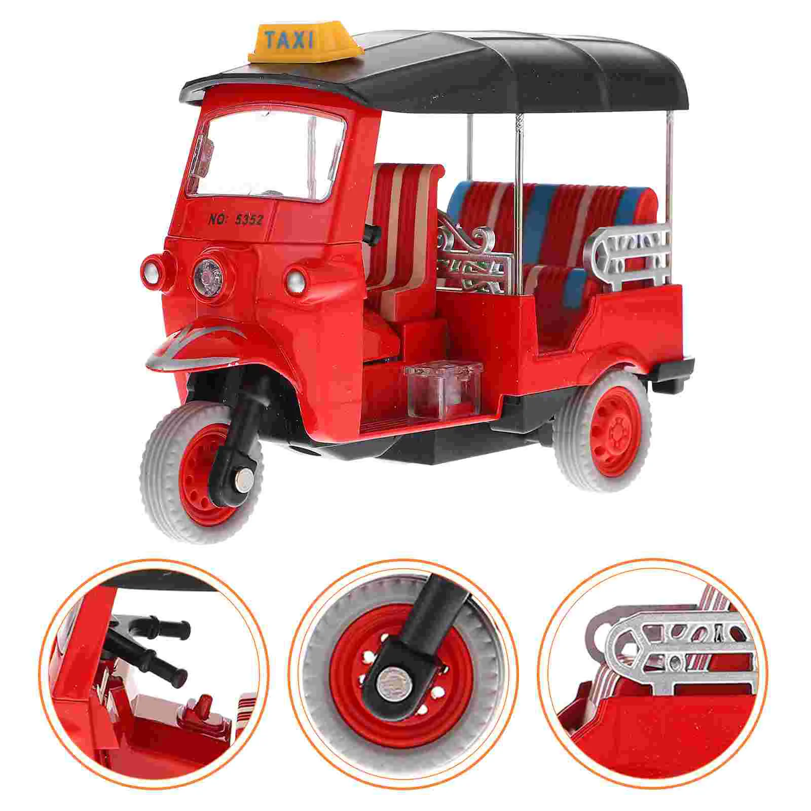 Tricycle Toy Adorable Pull-back Kids Children Simulated Alloy Simulation Automotive