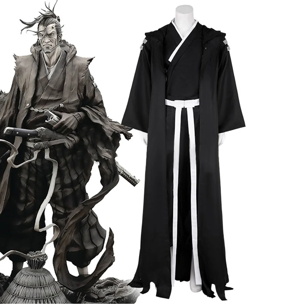 Filme ronin cosplay masculino ninja quimono conjunto preto samurai conjunto ronin uniforme conjunto masculino traje de halloween carnaval masquerade festa conjunto