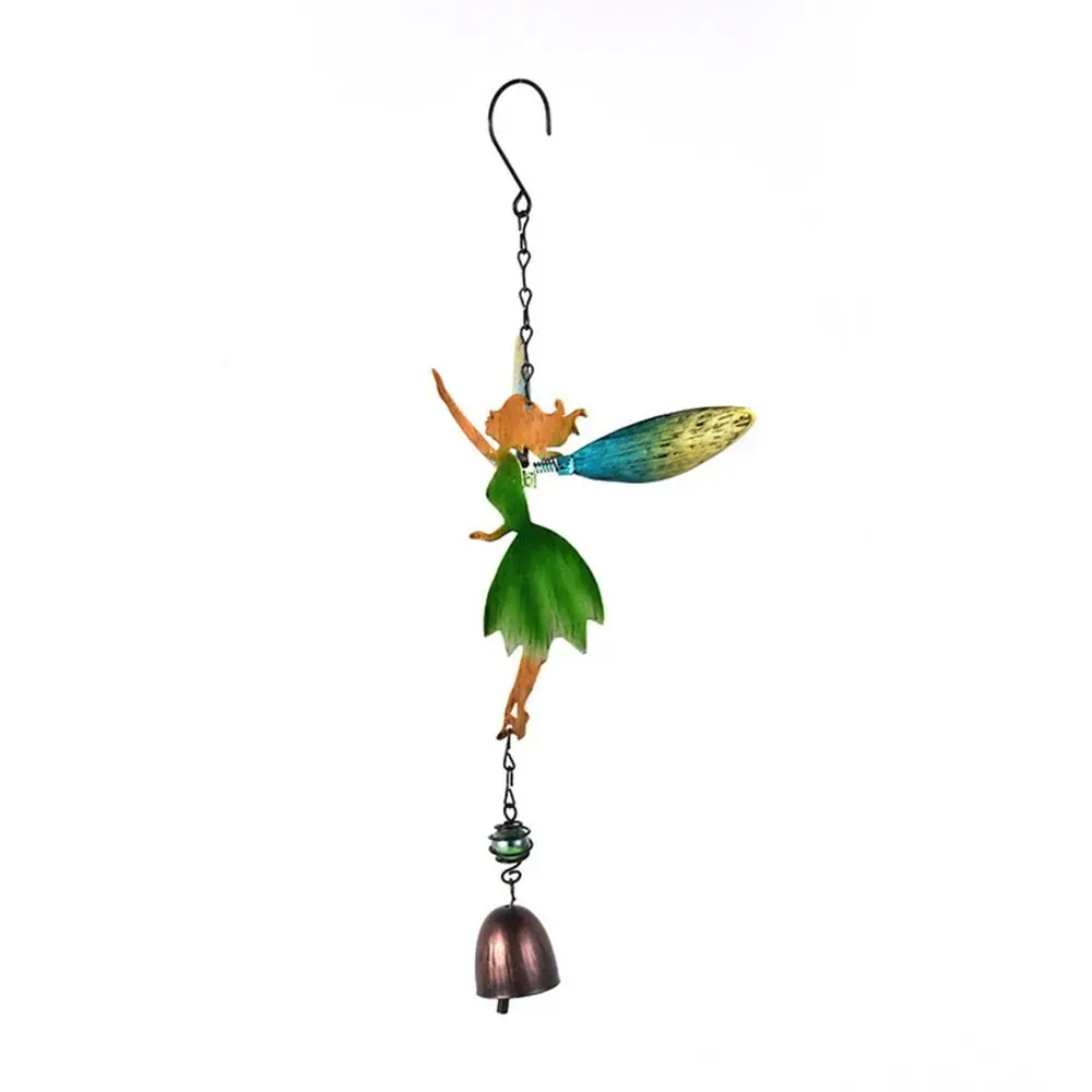 

Photography Props Retro Fairy Angel Wind Chimes Handmade Hanging Fairy Wind Bell Iron Realistic Metal Windchimes Outdoor