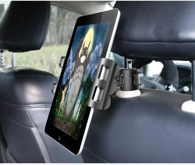Carro 4 "-11" tablet titular assento de carro volta suporte universal para ipad ar pro 9.7 encosto de cabeça 360 rotação do telefone móvel montar titular