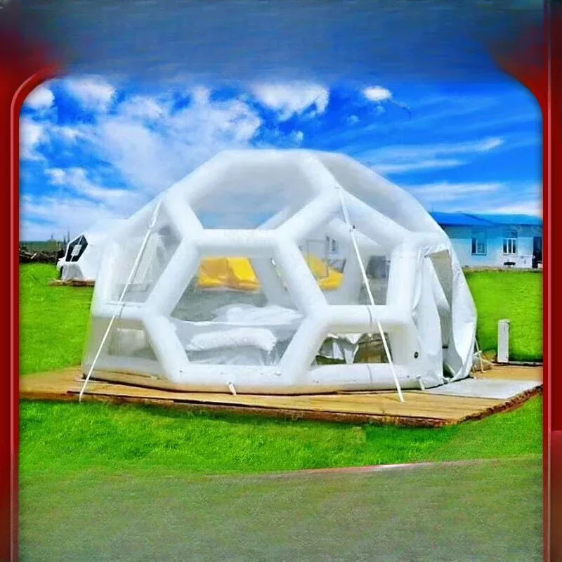 Transparent bubble house mobile spherical sky football tent outdoor camping famous holiday home