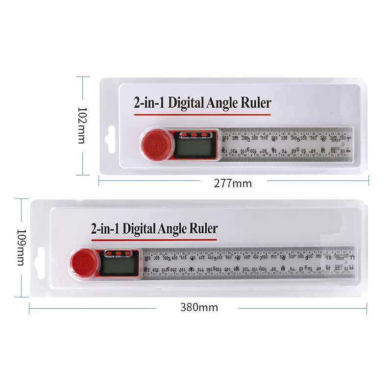 2 In 1 Digital Angle Finder Protractor Caliper Transparent Ruler Wholesale Level