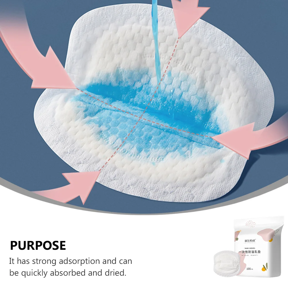 100 Pcs Breast Pads Leak-proof Mat Breastfeeding Leakproof Nursing Anti-galactorrhea Anti-spill