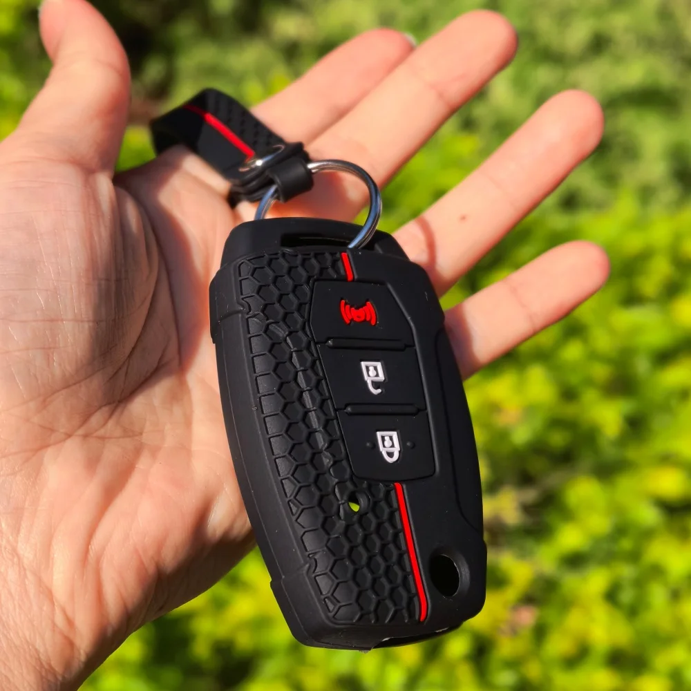Chaveiro para ssangyong actyon korando tivoli kyron 2 sanka silicone capa chave do carro protetor titular saco acessórios