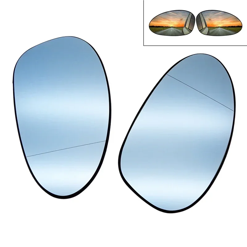 

For BMW E90 2005-2008 Car Side Rear View Mirror Blue Glass Anti Glare Heated Left Right Wide Angle Direct Replacement