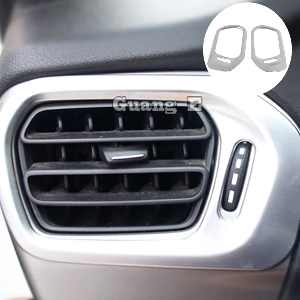 

Car Detector Trims ABS Front Left+Right Air Conditioning Outlet Vent Frame 2PCs For Peugeot 301 2014 2015 2016 2017 2018 2019