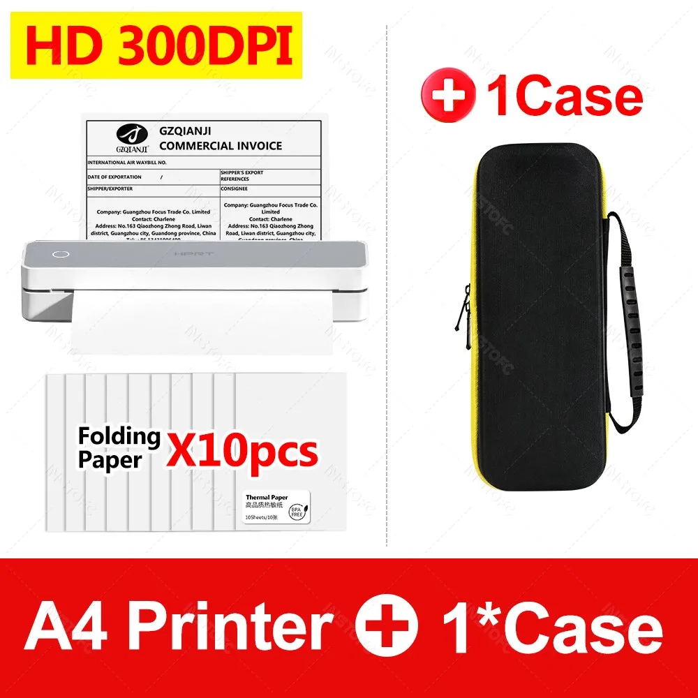 300DPI HPRT A4 ポータブル サーマル プリンター MT610 Pro Bluetooth