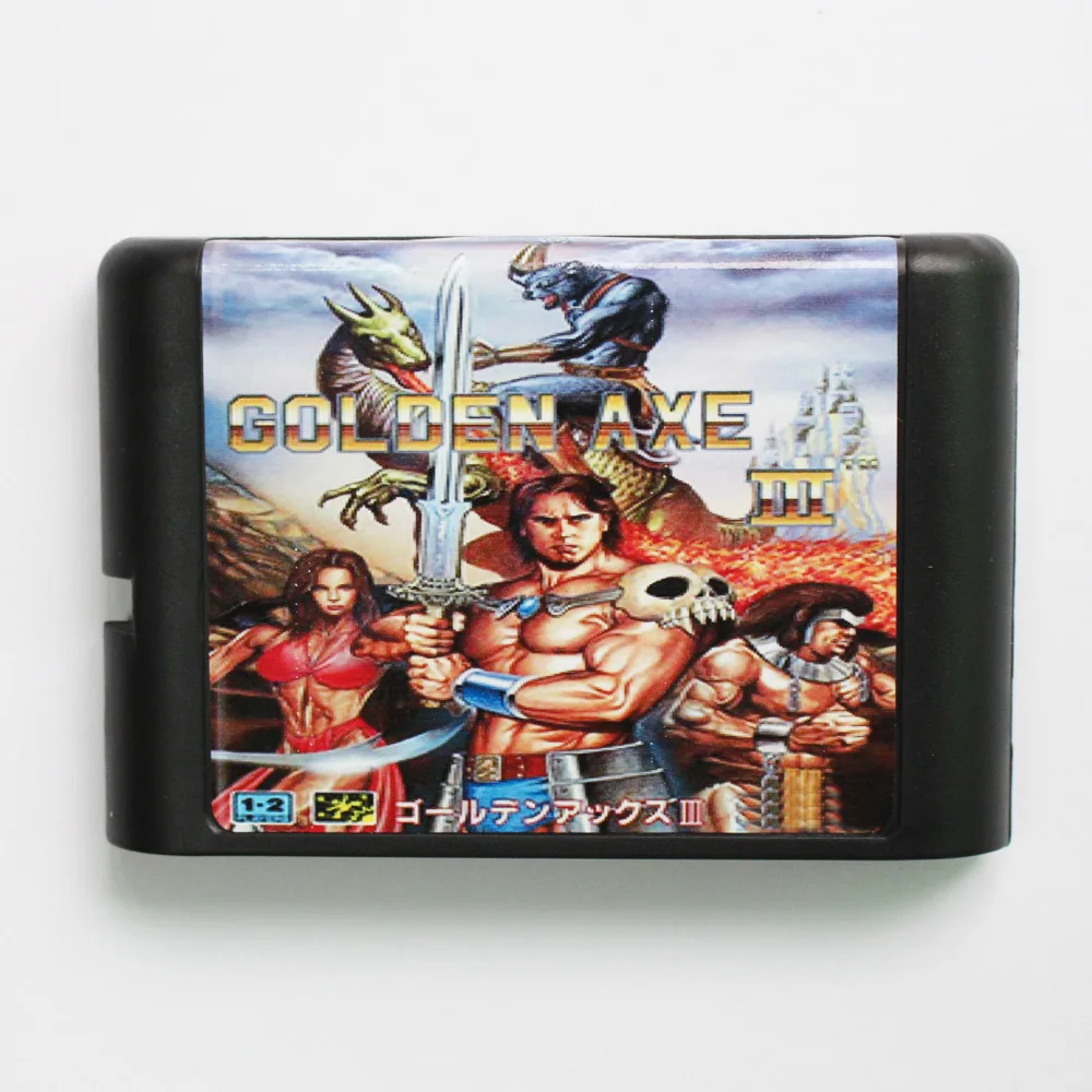 Cartão de jogo Golden Axe 3 16bit MD para consoles Sega MegaDrive Genesis de 16 bits