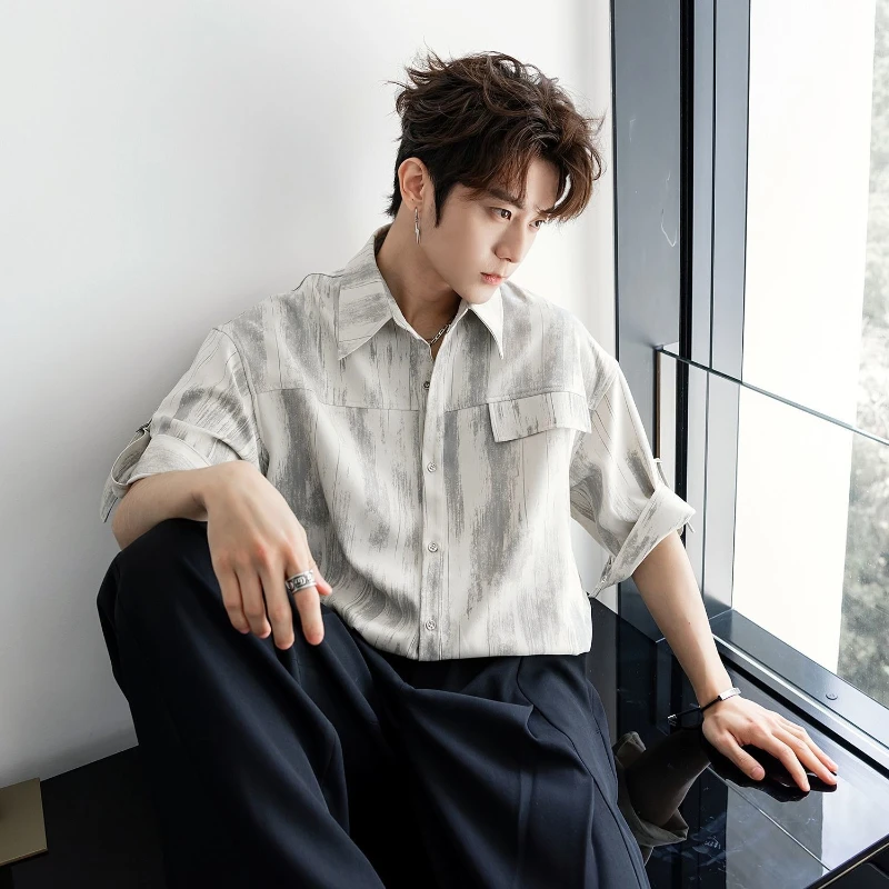 

New Men's Short Sleeve Shirt Summer Fashion Stylish Casual Wear High Quality Versatile Tops