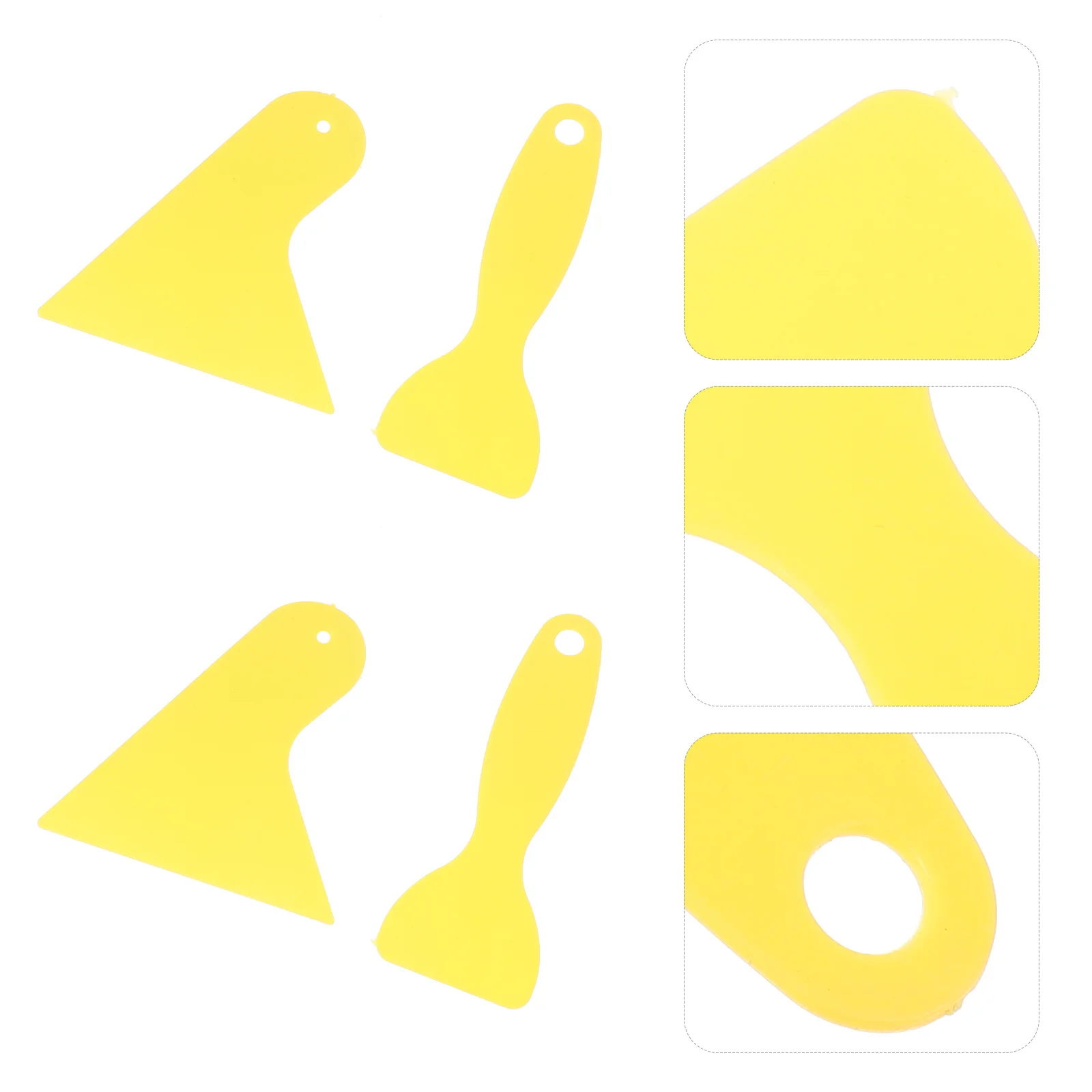 

4Pcs Car Film Squeegee Tool Plastic Scraper for Window Decal Sticker Vinyl Wrap Bubble Removal Car Wrapping Equipment