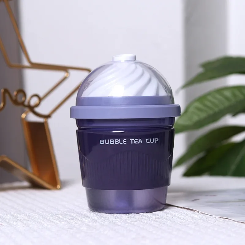 Portable Fashion Simple Milk Tea Color Gradient Night Light USB Direct Plug-In Humidifier Small Night Light