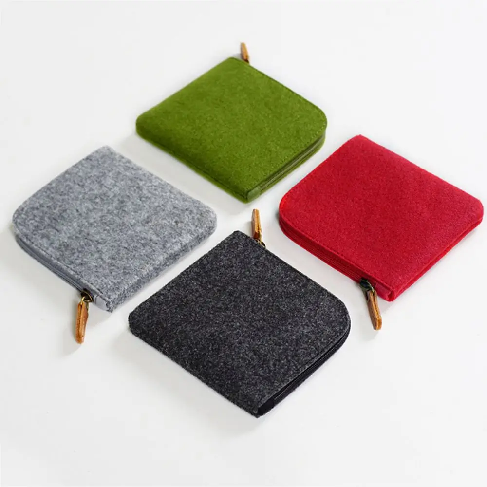 กระเป๋าผ้าสักหลาดขนสัตว์ขนาดเล็กราคาถูกสำหรับผู้ชาย กระเป๋าสตางค์ผู้หญิง กระเป๋าใส่เหรียญ กระเป๋าใส่บัตรเครดิต กระเป๋าใส่เงินแฟชั่น กระเป๋าใส่เหรียญสำหรับเดินทาง กระเป๋าโท้ททันสมัย