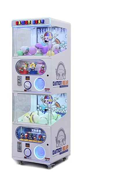 For Original Gashapon Machine Manufacturer Customs Gacha Double Capsule Vending Machine with Ticket Receiver