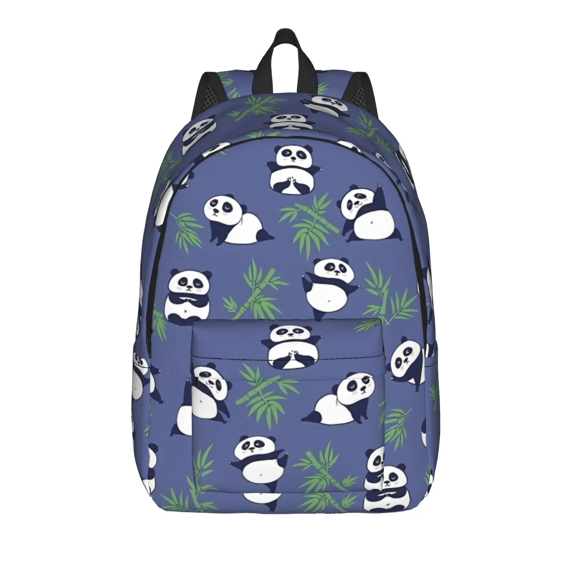 Panda And Bamboo Backpack  Kawaii Backpacks Women Outdoor Style Pattern School Bags Custom Rucksack