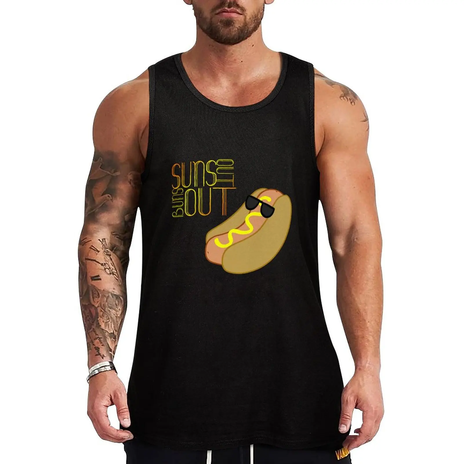 

Suns Out Buns Out Tank Top Men's clothes T-shirt man Men's sports t-shirt gym shirts