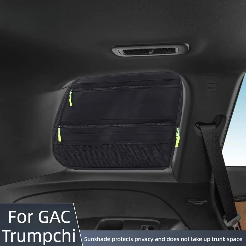 For GAC Trumpchi GS8 2022-2025 Trunk Side Window Bag Window Suction Cup Storage Storage Bag Auto Interior Supplies Accessories