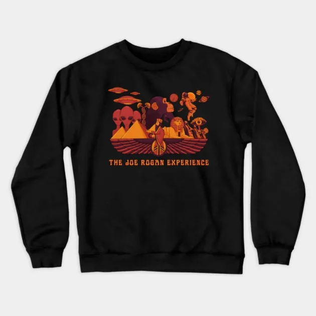 

Autumn and Winter Style Podcast - Tribute - Humor Sweatshirt, "THE JOE ROGAN EXPERIENCE" Graphic for A Trendy and Witty Look