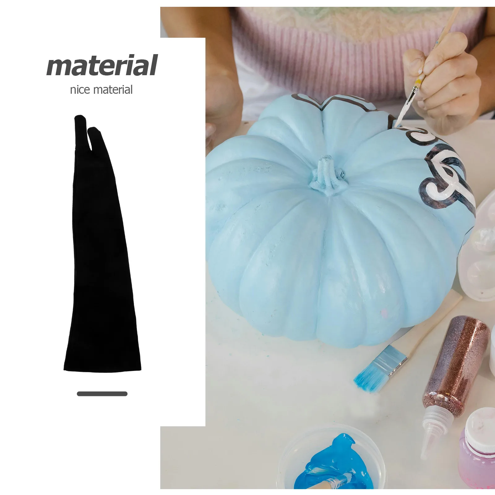 

Artist Sketching Glove Two-Finger Soft Breathable Anti-Slip Drawing Glove for Tablet Painting and