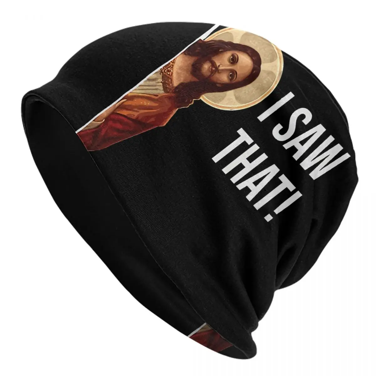 

Jesus Men Women Thin Beanies Cycling Ski Cap Double Layer Fabric Bonnet Hat