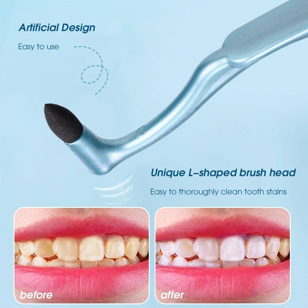 Nuevo cepillo de limpieza de manchas de dientes, limpieza profunda de encías, cepillo Interdental para la boca, No daña el borrador de manchas de dientes, herramienta portátil instantánea