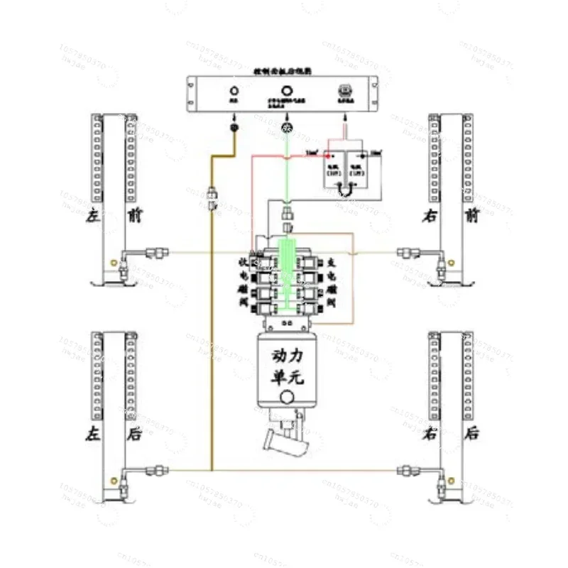 10 tons 12v RV automatic level system camper hydraulic lift jack RV support accessories
