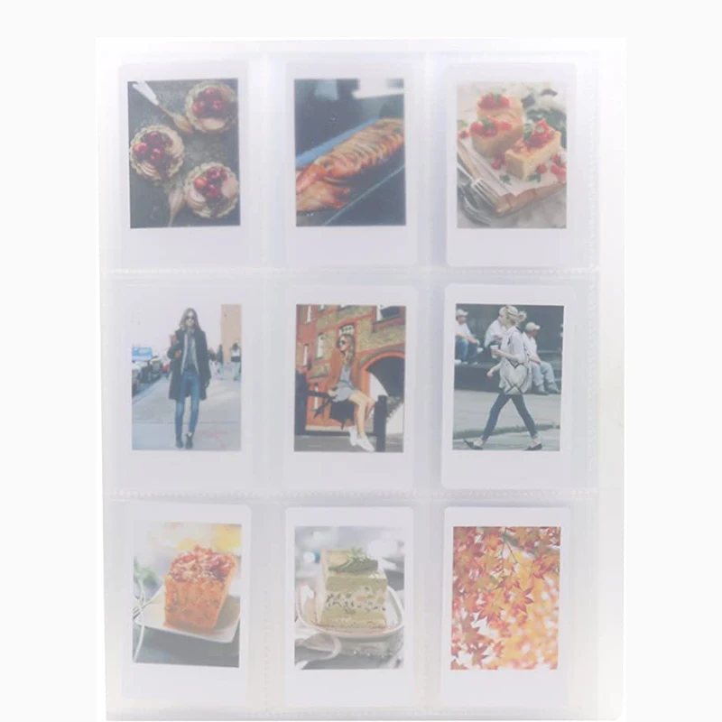 Clear Cover 288 Pockets Mini Photo Album for Instax Mini 7s 8 8+ 9 25 26 50s 70 90 Film Name Card & 3 Inch Pictures