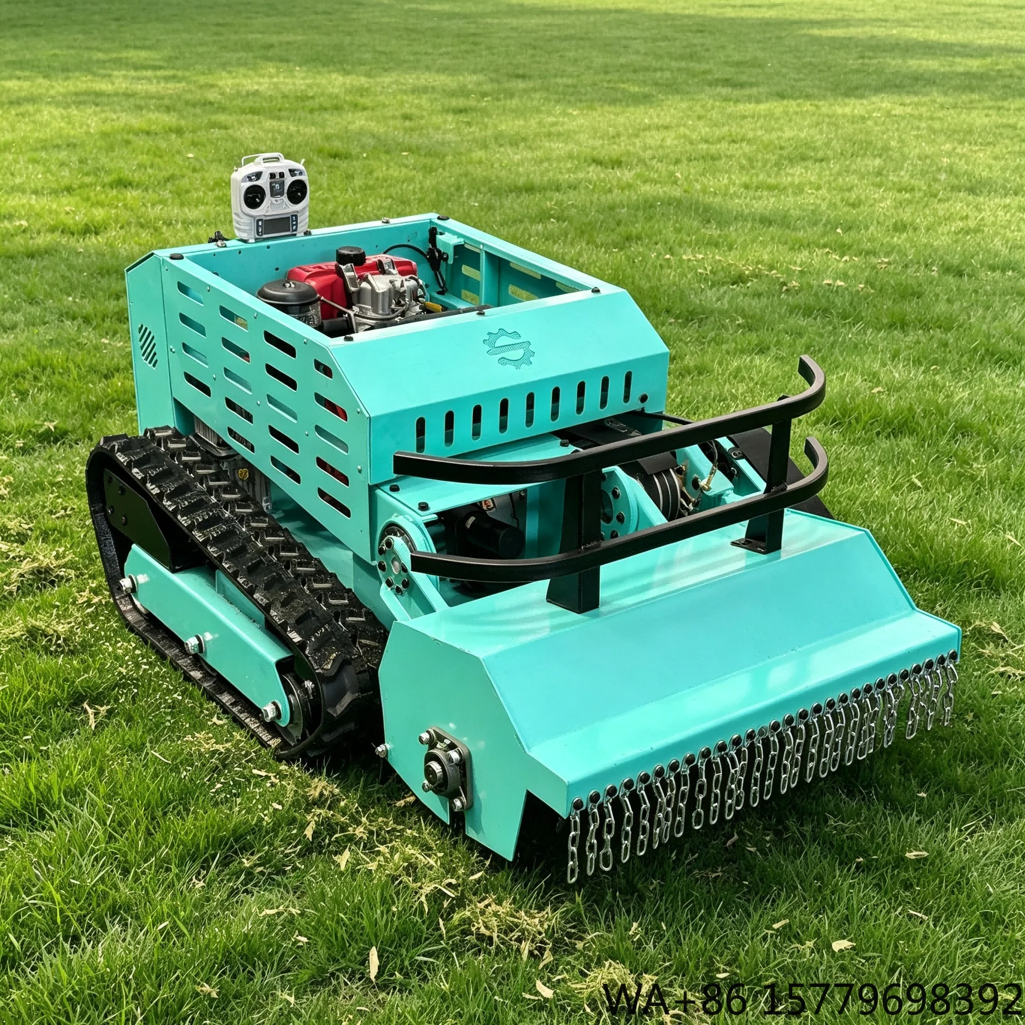 4-Stroke Reel Blade Mower 800mm Remote Control RC Crawler Tracked Heavy Duty Professional CE EPA Orchard Farm Slope