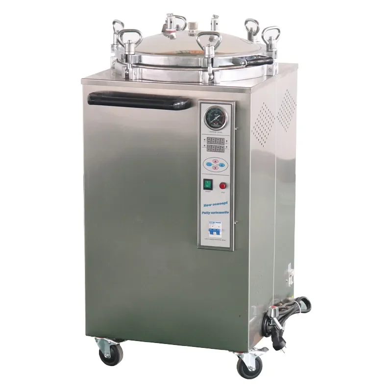 for Veterinary Hospital Autoclave 35L-150L Vertical Pressure Steam Sterilizer Equipment for Dog Diagnostic Clinics