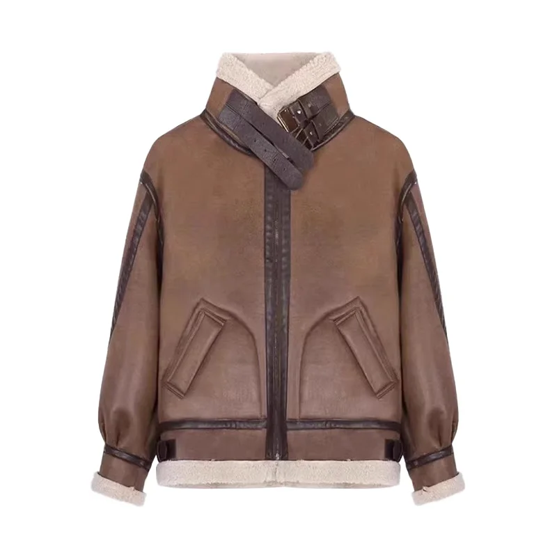 

Lamb Wool Jacket Chainsaw Woman Upgraded Improved Enhanced Advanced Progressive Developed Superior Excellent Better Refined Vibe