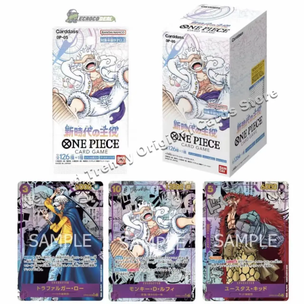 Bandai One Piece OPCE Versión Japonesa OP-05 Serie Nuevo Despertar de la Era, Paquete de Suplementos de Anime, Tarjeta Coleccionable para Niños