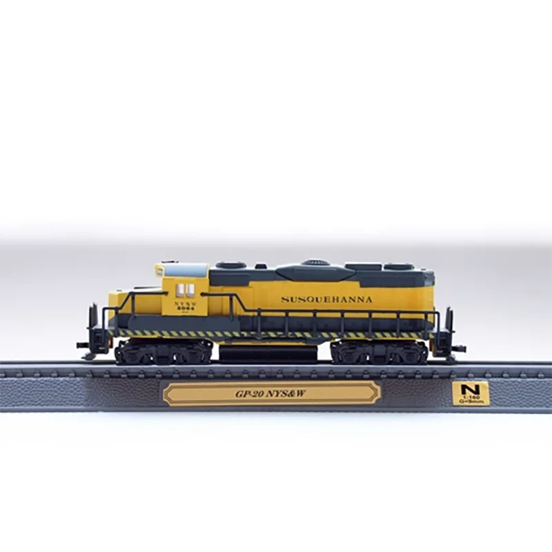 Diecast N Scale 1/160 GP-20 NYS&W/FP-7/BR-182 Static Diesel Locomotive Train Model Sand Table Diy Toy Collection Display Gift