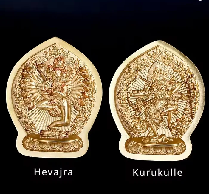 Copper Brass Hevajra Garab Dorje Shri Hevajra tsatsa mould Buddha statue Tibet buddhism Kurukulle Kurukulla mold Lucky gift
