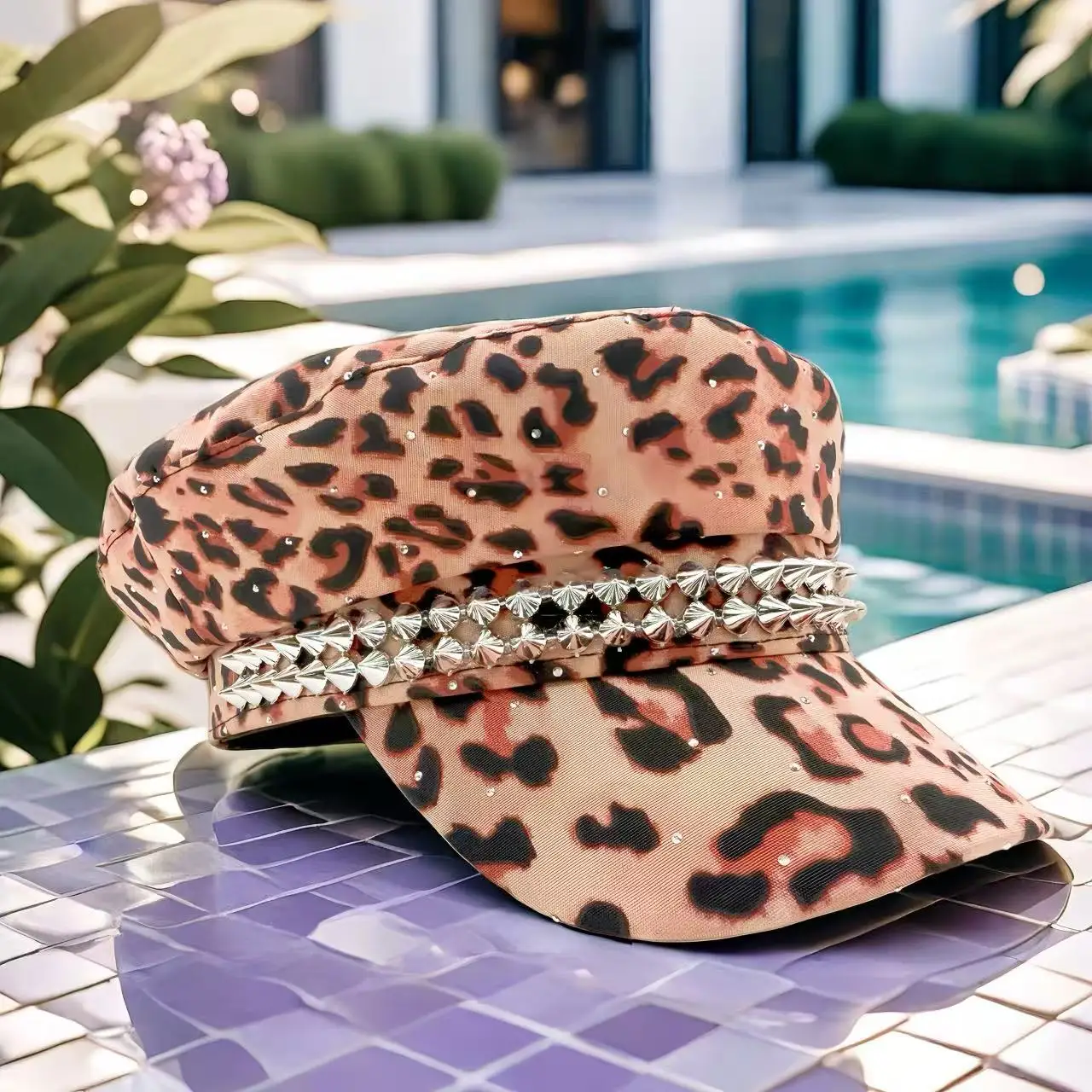 HongLuan zoet geruit patroon baret en krantenjongenspet vrouw, cosplay vrouwelijke accessoires