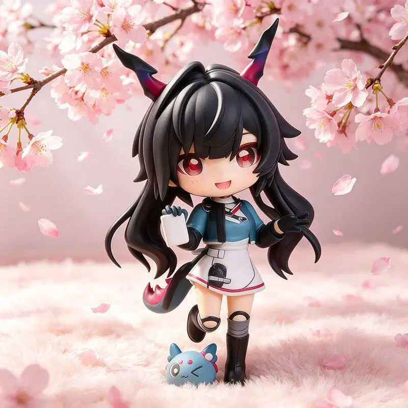 Neue Arknights: Endfield Chen Qianyu Q-Version Figur Modell Cosplay Cartoon Figurine Sammlerstück Deko-Standfigur Geschenk für Fans