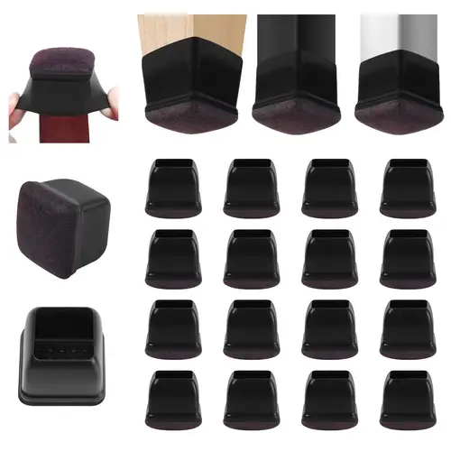 16PCS Silicone Chair Leg Floor Protectors with Wrapped Felt Sofa Table Feet Pads Non Slip Reduce Noise for Hardwood Floors - Image 9